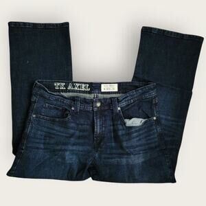 T.K. Axel Jeans Men's Sz 36x27 Dark Wash Bootcut Denim